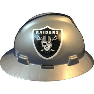 NWT MSA NFL V-Gard Full Brim Hard Hat Oakland Raiders 10194777